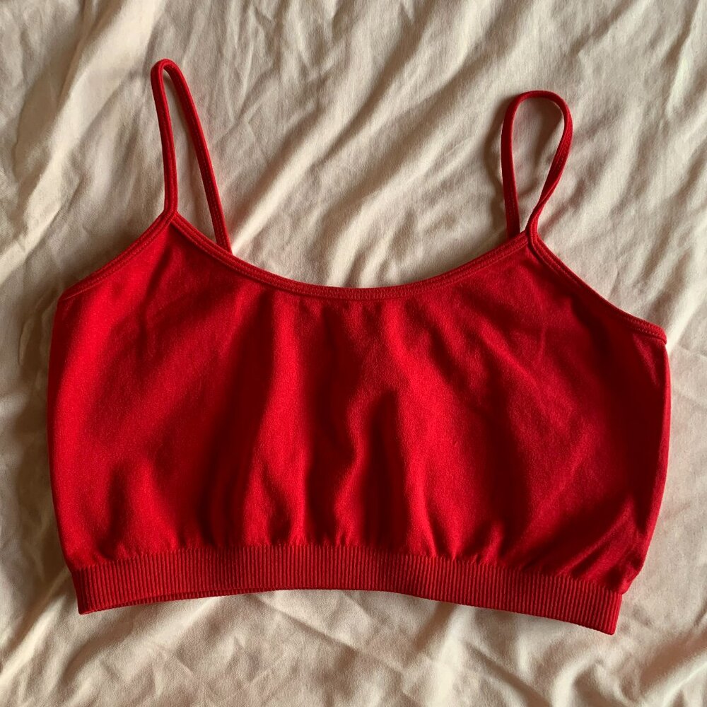 Fornia Spaghetti Straps Cropped Cami